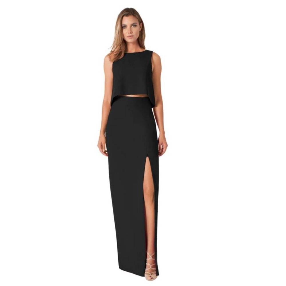 Black Halo Kacie Two Piece Maxi dress